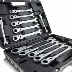 BITUXX 12 Tlg Flexible Ratschenschlüssel Ringschlüssel Knarren Ratschen SET -Schlüssel Shop 10591476 4