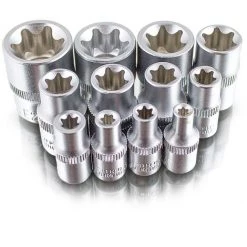 BITUXX Nusssatz 12tlg Torx Vielzahn Innen Inbus Imbus Bit Steck Nüsse Werkzeug -Schlüssel Shop 10591806 4