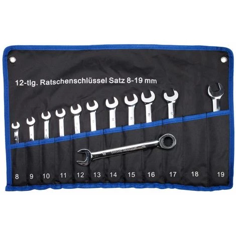 WHB TOOLS WHB Ring-Ratschenschlüssel-Satz 12-tlg In Rolltasche 8 Bis 19 Mm Umschaltbar 3 WHB TOOLS WHB Ring-Ratschenschlüssel-Satz 12-tlg In Rolltasche 8 Bis 19 Mm Umschaltbar