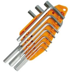 TOYA Innensechskant Winkelschraubendreher-Satz 10 Tlg