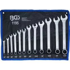 BGS TECHNIC 12-tlg. ZOLL-Gabel-Ringschlüssel-Satz 1/4-15/16" Ring-Maulschlüssel Set Schlüssel -Schlüssel Shop 11667010 3