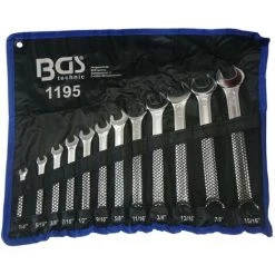 BGS TECHNIC 12-tlg. ZOLL-Gabel-Ringschlüssel-Satz 1/4-15/16" Ring-Maulschlüssel Set Schlüssel -Schlüssel Shop 11667010 5