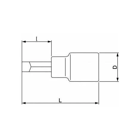 Bahco 3/8 Schraubendreher-Einsatz Für Schlitzschrauben 6,5 mm 5 Bahco 3/8 Schraubendreher-Einsatz Für Schlitzschrauben 6,5 mm – Bild 3