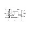Bosch Steckschlüsseleinsatz, SW 11 Mm, L 40 Mm, 25 Mm, M7, 18,9 Mm -Schlüssel Shop 12737841 1