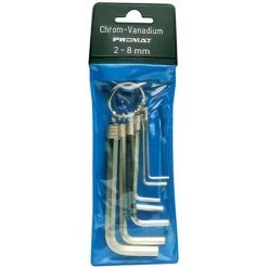 Winkelschraubendreher Satz 7tlg. 6KT SW2-8mm ISO2936 PROMAT I.Ku.-Tasche