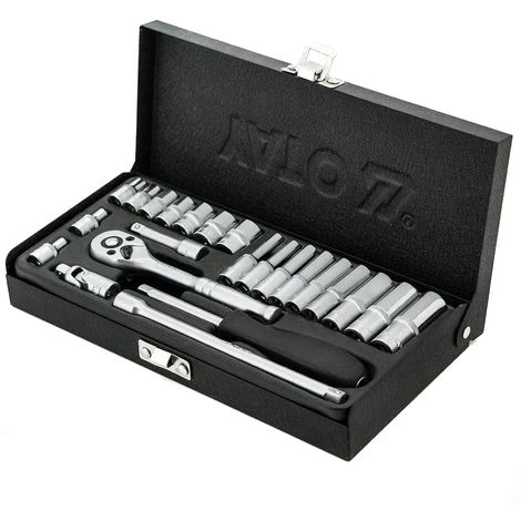 YATO Knarren-Kasten 23 Teilig Ratschenkasten 1/4 Zoll Knarre Ratsche Steckschlüssel-Satz 5 YATO Knarren-Kasten 23 Teilig Ratschenkasten 1/4 Zoll Knarre Ratsche Steckschlüssel-Satz – Bild 3