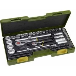 PROXXON 1/4 Und 1/2 Steckschlüsselsatz Mit Knüppelratschen 65-tlg.