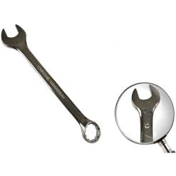 MISO TOOLS Profi Ring Maulschlüssel 13 Mm Gekröpft Aus Poliertem Chrom Vanadium Stahl