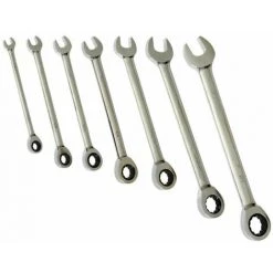 MISO TOOLS 7 Tlg Set Ring-Maul Ratschenschlüssel Zoll 5/16" - 3/4"
