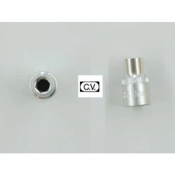 MS-WARENVERTRIEB Sechskant-Stecknuss SW 10 Mm CV Aufnahme 1/2"
