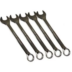 MS-WARENVERTRIEB 5 Stück Ring Maulschlüssel 13 Mm Gekröpft Aus Poliertem Chrom Vanadium Stahl