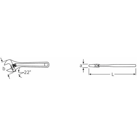 STAHLWILLE Schraubenschlüssel Verstellbar Bis SW 13 Mm Länge 4 STAHLWILLE Schraubenschlüssel Verstellbar Bis SW 13 Mm Länge – Bild 2