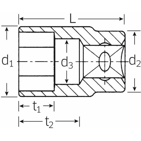 STAHLWILLE 16 Mm Steckschlüsseleinsatz 3/8 Zoll 4 STAHLWILLE 16 Mm Steckschlüsseleinsatz 3/8 Zoll – Bild 2