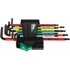WERA 967/9 TX BO Multicolour 1 Winkelschlüsselsatz, BlackLaser