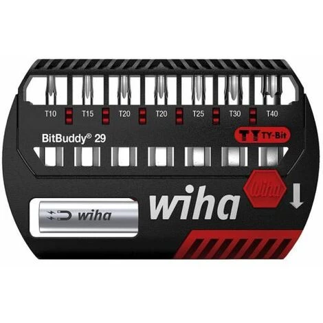 WIHA BitBuddy TY-Bits. 29 Mm. 1/4 . 8-teilig. TX 3 WIHA BitBuddy TY-Bits. 29 Mm. 1/4 . 8-teilig. TX