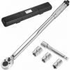 TECTAKE Drehmomentschlüssel Set 5-tlg. - Maulschlüssel, Ratsche, Steckschlüssel - Silber -Schlüssel Shop 17114858 1