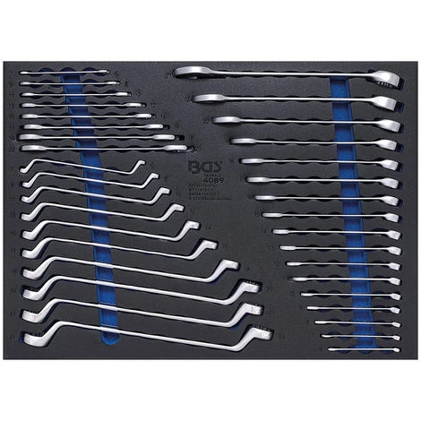 BGS TECHNIC BGS Werkstattwageneinlage 3/3 Maulschlüssel/Ringschlüssel 35-tlg. 3 BGS TECHNIC BGS Werkstattwageneinlage 3/3 Maulschlüssel/Ringschlüssel 35-tlg.