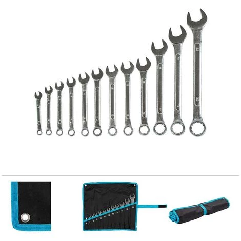 Grafner® Ring-Maulschlüssel Satz 12 Teilig MS10870 4 Grafner® Ring-Maulschlüssel Satz 12 Teilig MS10870 – Bild 2