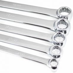 BITUXX 5 Tlg Doppel Ringschlüssel Schraubenschlüssel Aussen Torx Gerade Extra Lang Set 8-19 Mm Länge: 233-410 Mm -Schlüssel Shop 26554675 4