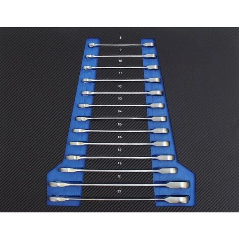 TRUTZHOLM® / BAUMARKTPLUS Profi Werkstattwagen Einlage Blau Knarren-Ring-Maulschlüssel-Satz Mit Ratschenfunktion 8-22 Mm 3 TRUTZHOLM® / BAUMARKTPLUS Profi Werkstattwagen Einlage Blau Knarren-Ring-Maulschlüssel-Satz Mit Ratschenfunktion 8-22 Mm
