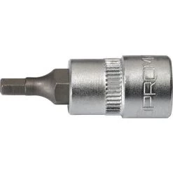 PROMAT Steckschlüsseleinsatz 1/4 Zoll 6-kant Schlüsselweite 2,5 Mm Länge 32 Mm