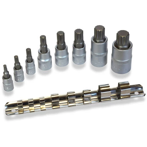 WERKZEUGFEE 8-tlg. Innenvielzahn-Nüsse Vielzahn-Bit-Satz XZN M4 M5 M6 M8 M10 M12 M14 M16 Set 5 WERKZEUGFEE 8-tlg. Innenvielzahn-Nüsse Vielzahn-Bit-Satz XZN M4 M5 M6 M8 M10 M12 M14 M16 Set – Bild 3