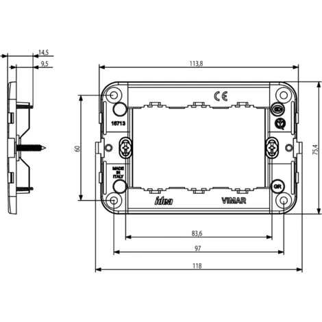 Vimar Idea Unterstützt 3 Module 16713 4 Vimar Idea Unterstützt 3 Module 16713 – Bild 2