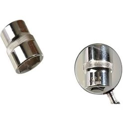 MS-WARENVERTRIEB Profi Stecknuss Metrisch 3/8" Antrieb 17 Mm Schlüsselweite Aus Hochglanz Chrom Vanadium Stahl