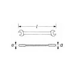 VIGOR Doppel-Maulschlüssel, Außen-Sechskant Profil, 21 X 23 Mm -Schlüssel Shop 30603362 5
