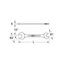 KSTOOLS KS Tools Doppel-Maulschlüssel, 14x17 Mm
