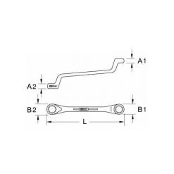 KSTOOLS KS Tools Doppel-Ringschlüssel, Gekröpft, 5/16x3/8 -Schlüssel Shop 30665066 3