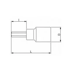 Bahco 1/4 Schraubendreher-Einsatz Für Innensechskantschrauben, 8 mm, Einzelhandelsverpackung -Schlüssel Shop 30666020 3