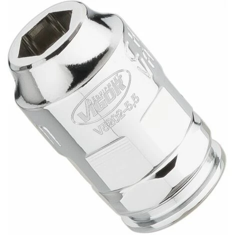 Vigor Steckschlüssel-Einsatz, Superflach, S1xs2-5.5 - V5202-5.5 3 Vigor Steckschlüssel-Einsatz, Superflach, S1xs2-5.5 - V5202-5.5