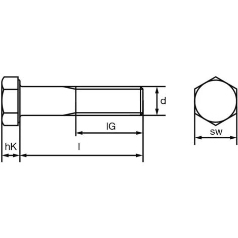 FÖRCH Sechskant-HV-Schr. DIN EN 14399-4 10.9, Feuerverz., M 16 X 120 4 FÖRCH Sechskant-HV-Schr. DIN EN 14399-4 10.9, Feuerverz., M 16 X 120 – Bild 2
