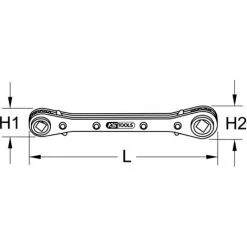 KSTOOLS® KS TOOLS 4 In 1 Kälte-Klima-Ratschenschlüssel, Umschaltbar -Schlüssel Shop 31256837 5