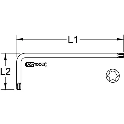 KSTOOLS® KS TOOLS Kugelkopf-Torx-Winkelstiftschlüssel, XL, T27, Hellgrün 4 KSTOOLS® KS TOOLS Kugelkopf-Torx-Winkelstiftschlüssel, XL, T27, Hellgrün – Bild 2