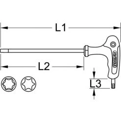KSTOOLS® KS TOOLS T-Griff-Winkelstiftschlüssel Torx Kugelkopf,T25 5 KSTOOLS® KS TOOLS T-Griff-Winkelstiftschlüssel Torx Kugelkopf,T25 -Schlüssel Shop 31259979 2