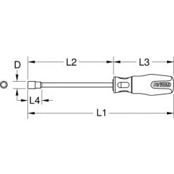KSTOOLS® KS TOOLS ERGOTORQUEplus Stecknuss-Schraubendreher, 3-kant, M6 -Schlüssel Shop 31260653 5