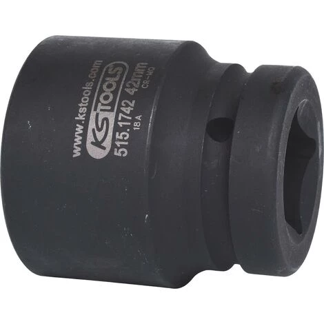 KSTOOLS KS TOOLS 1" Sechskant-Kraft-Stecknuss, Kurz, 42mm 4 KSTOOLS KS TOOLS 1" Sechskant-Kraft-Stecknuss, Kurz, 42mm – Bild 2