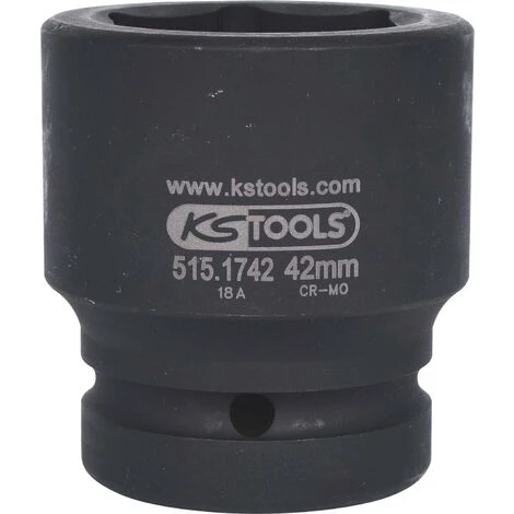 KSTOOLS KS TOOLS 1" Sechskant-Kraft-Stecknuss, Kurz, 42mm 7 KSTOOLS KS TOOLS 1" Sechskant-Kraft-Stecknuss, Kurz, 42mm – Bild 5