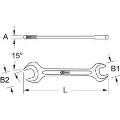 KSTOOLS® KS TOOLS Doppelmaul-Kraftschlüssel, 13x17mm 5 KSTOOLS® KS TOOLS Doppelmaul-Kraftschlüssel, 13x17mm -Schlüssel Shop 31266354 2