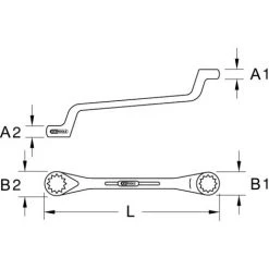 KSTOOLS® KS TOOLS Doppel-Ringschlüssel, Gekröpft, 8x9mm -Schlüssel Shop 31266849 5