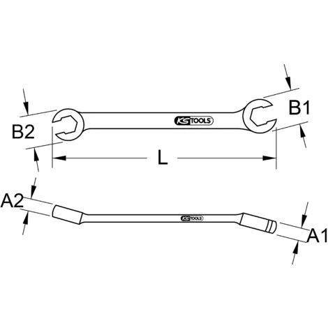 KSTOOLS® KS TOOLS Offener Doppel-Ringschlüssel, Abgewinkelt, 5/16"x3/8" 5 KSTOOLS® KS TOOLS Offener Doppel-Ringschlüssel, Abgewinkelt, 5/16"x3/8" – Bild 3