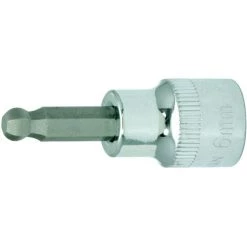 KSTOOLS® KS TOOLS 3/8" CHROMEplus Bit-Stecknuss Innensechskant,Kugelkopf,8mm