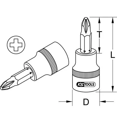 KSTOOLS® KS TOOLS 3/8" Bit-Stecknuss, PH3 4 KSTOOLS® KS TOOLS 3/8" Bit-Stecknuss, PH3 – Bild 2