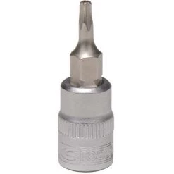 KSTOOLS® KS TOOLS 1/4" Bit-Stecknuss, Fünfstern Mit Stirnlochbohrung, TS27