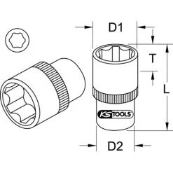 KSTOOLS® KS TOOLS 1/4" Stecknuss, 14mm -Schlüssel Shop 31269274 2