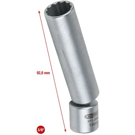 KSTOOLS KS TOOLS 3/8" Spezial-Zündkerzen-Stecknuss Für BMW Mit Gelenk, 14mm 7 KSTOOLS KS TOOLS 3/8" Spezial-Zündkerzen-Stecknuss Für BMW Mit Gelenk, 14mm – Bild 5