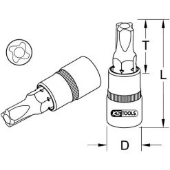 KSTOOLS® KS TOOLS 3/8" Bit-Stecknuss Für MTS MORTORq®-Schrauben, MTS2 5 KSTOOLS® KS TOOLS 3/8" Bit-Stecknuss Für MTS MORTORq®-Schrauben, MTS2 -Schlüssel Shop 31270232 2