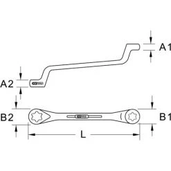 KSTOOLS KS TOOLS Torx-E-Doppel-Ringschlüssel, Gekröpft, E7xE11 -Schlüssel Shop 31275359 3